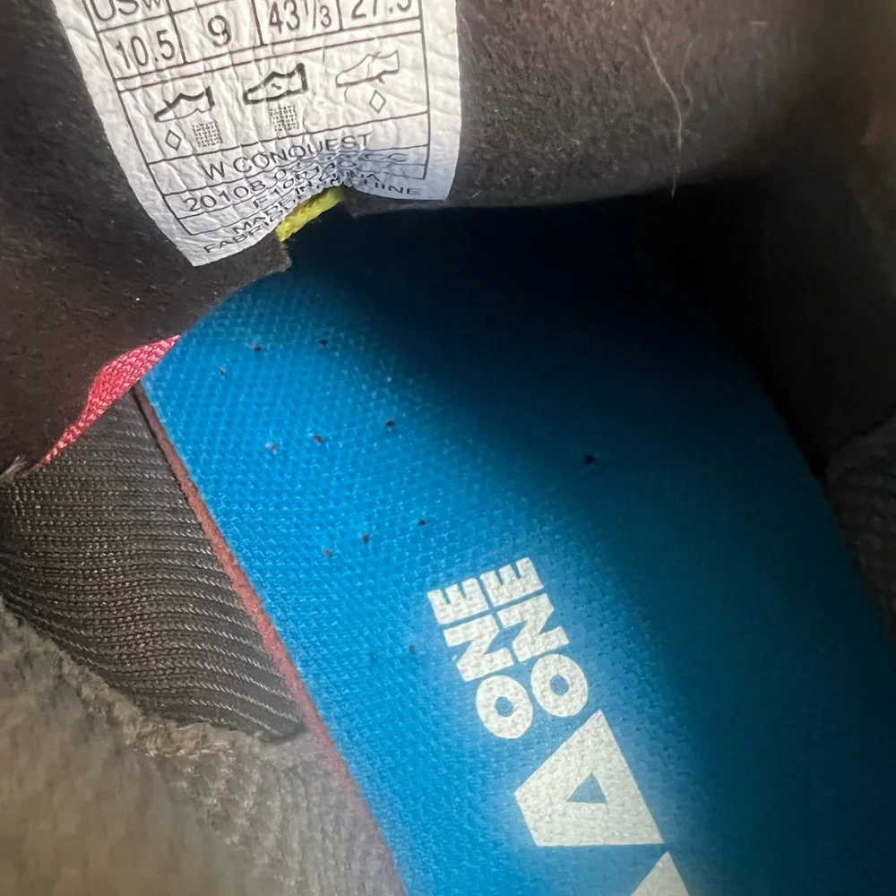 Hoka One‎ One Red Yellow Black Womens Running Shoe Size 10.5 - Picture 8 of 12